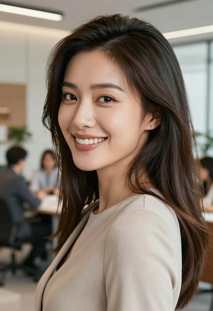 15 Layered Haircuts for Straight Hair: Sleek Flow Revolution - 10. Long Layered Lob 1