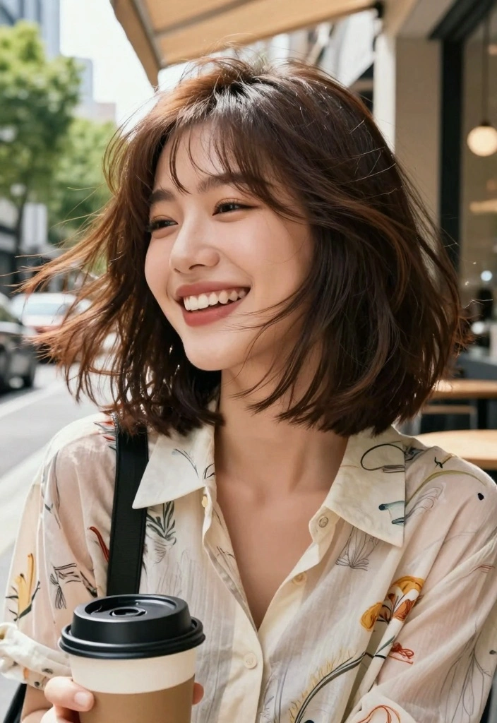 15 Layered Haircuts for Straight Hair: Sleek Flow Revolution - 4. Layered Bob 1