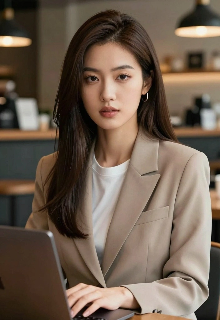 15 Layered Haircuts for Straight Hair: Sleek Flow Revolution - 9. Angled Layers 1