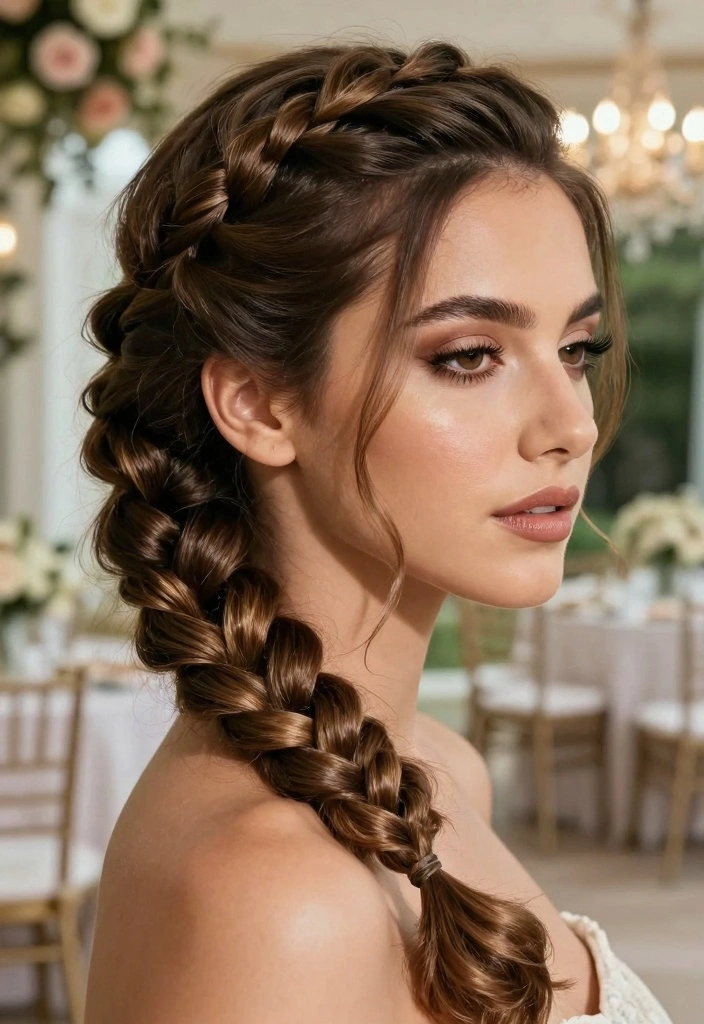 15 Natural Hair Updo Wedding Ideas: Elegant Protective Styles - 13. Twisted Braid Updo 1