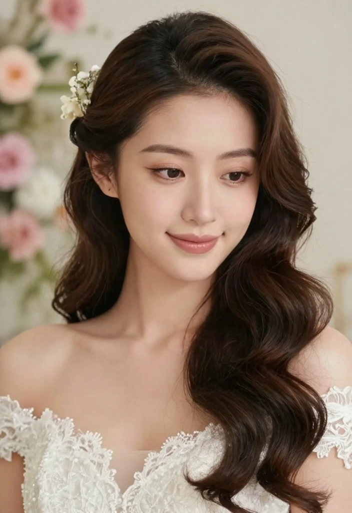 15 Natural Hair Updo Wedding Ideas: Elegant Protective Styles - 7. Twisted Half-Updo 1