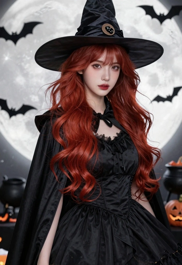 15 Red Hair Halloween Costumes Ideas Bold Fun Looks - 10. Bewitching Witch with a Twist 1