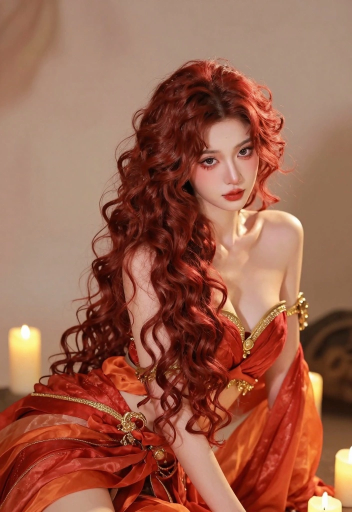 15 Red Hair Halloween Costumes Ideas Bold Fun Looks - 6. The Fire Goddess 1