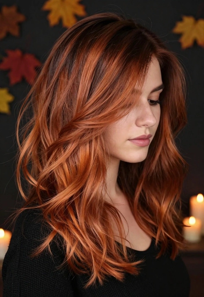16 Fall Hair Color Ideas: Cozy Chic Shades - 11. Rustic Copper Ombre 1