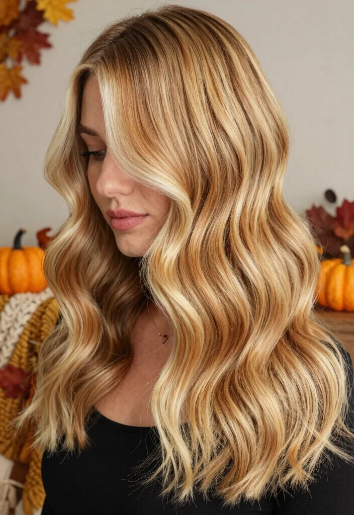 16 Fall Hair Color Ideas: Cozy Chic Shades - 9. Sandy Blonde with Caramel Tips 1