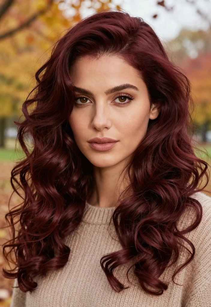 16 Fall Hair Colors for Black Women Ideas: Bold Radiance - 1. Rich Burgundy Bliss 1