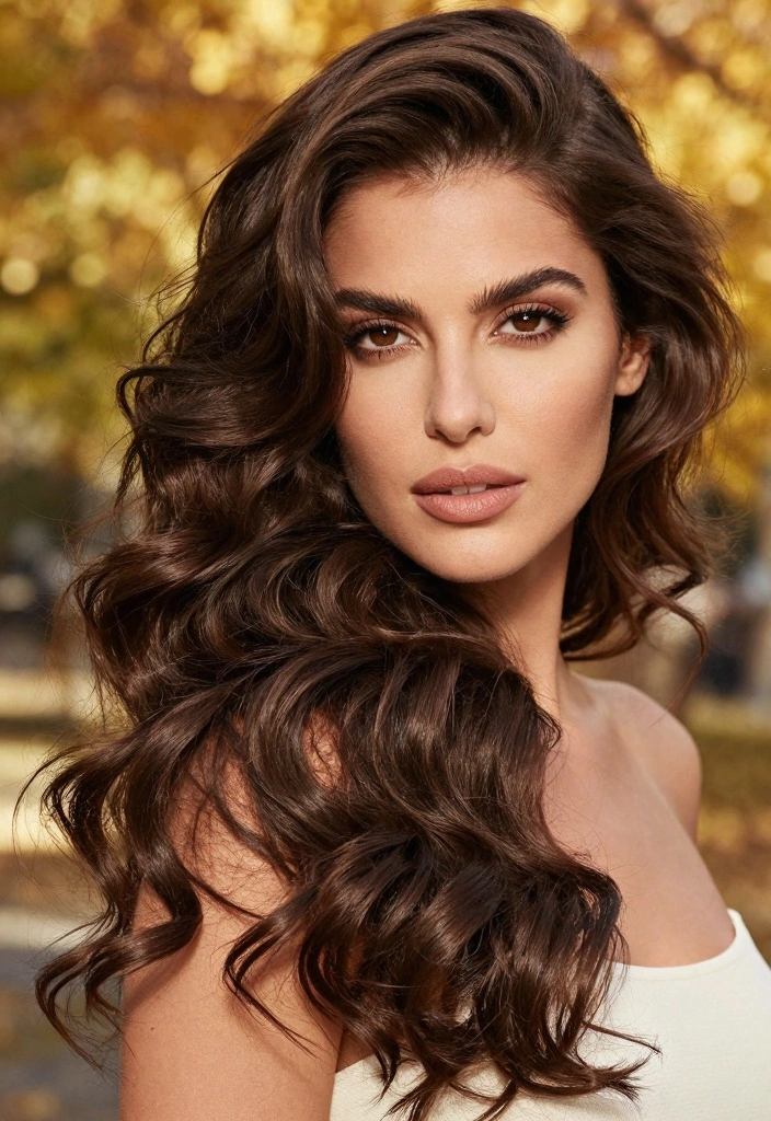 16 Fall Hair Colors for Black Women Ideas: Bold Radiance - 11. Dark Chocolate Brown 1