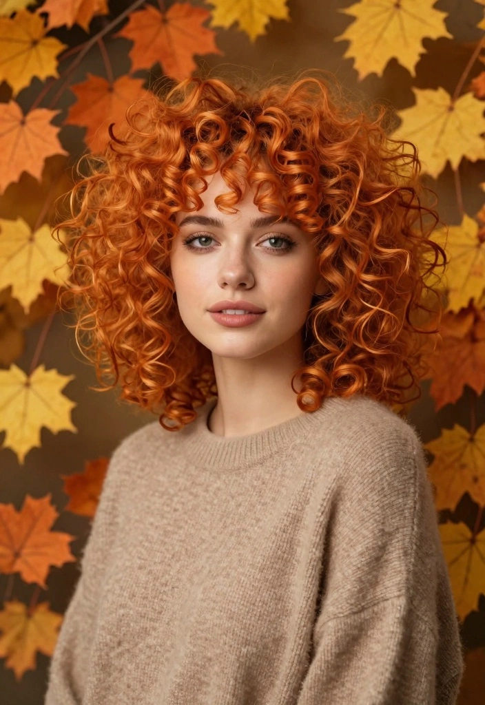 16 Fall Hair Colors for Black Women Ideas: Bold Radiance - 8. Rustic Orange 1