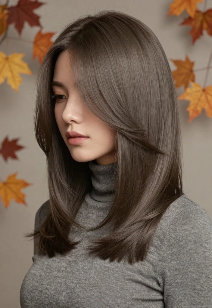 16 Fall Hair Colors for Black Women Ideas: Bold Radiance - 9. Cool Ash Brown 1