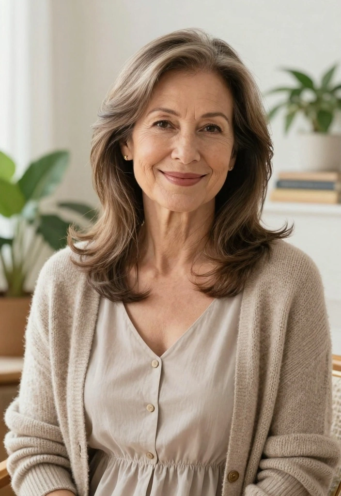 16 Hair Styles for Women Over 70 Ideas: Elegant Confidence - 4. Soft Layers 1