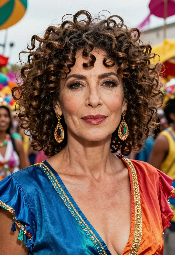 16 Hairstyles Over 50 Ideas for Timeless Youthful Style - 13. Defined Ringlets 1