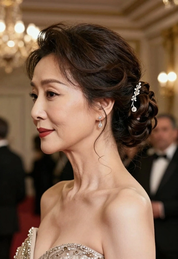 16 Hairstyles Over 50 Ideas for Timeless Youthful Style - 15. Elegant Chignon 1