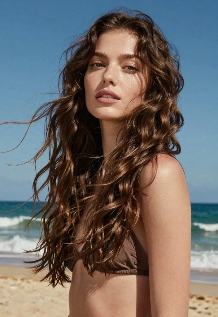 16 Layered Curly Hair Ideas for Shape and Bounce - 16. Layered Beach Waves 1