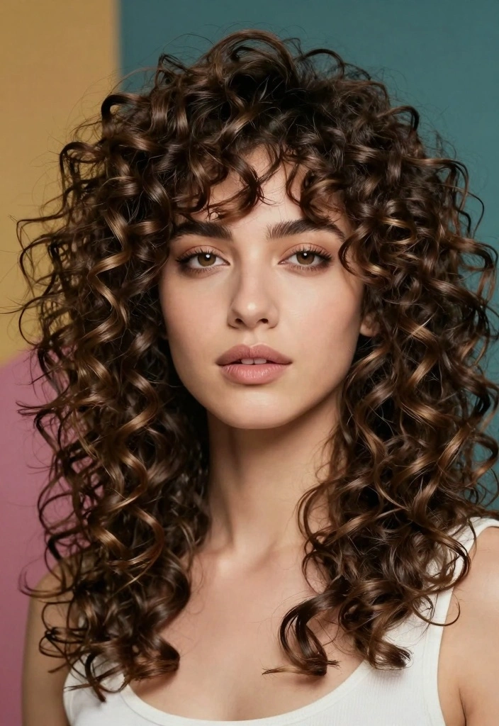 16 Layered Curly Hair Ideas for Shape and Bounce - 5. Curly Layers with an Asymmetrical Cut 1