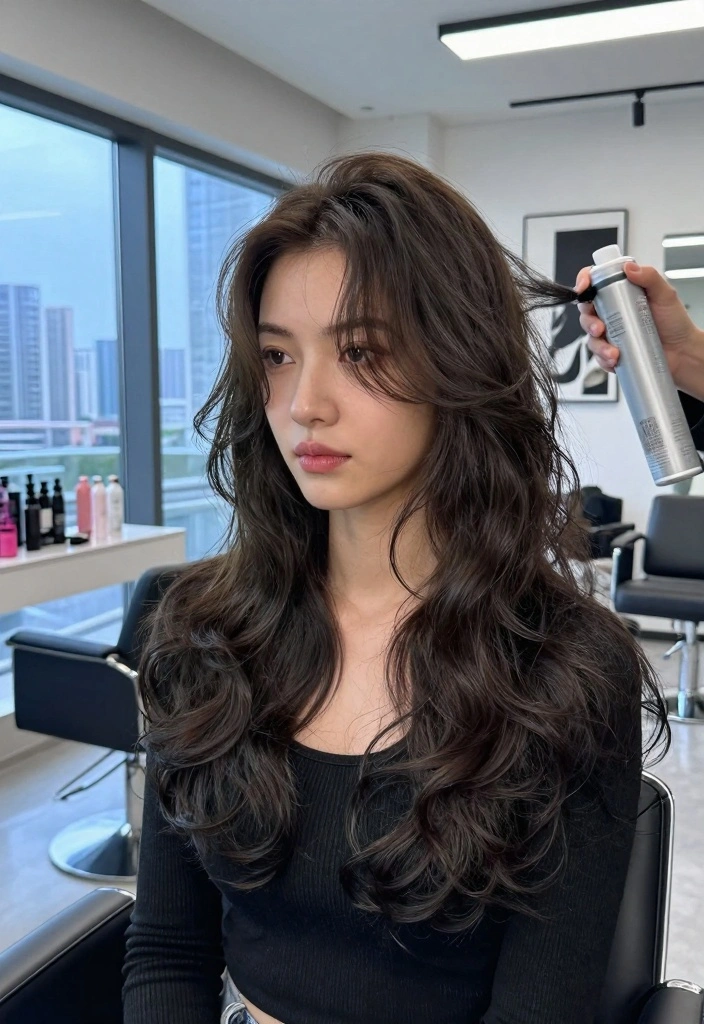 16 Layered Wavy Hair Ideas for Effortless Texture - 2. Long Layers with Volume 1