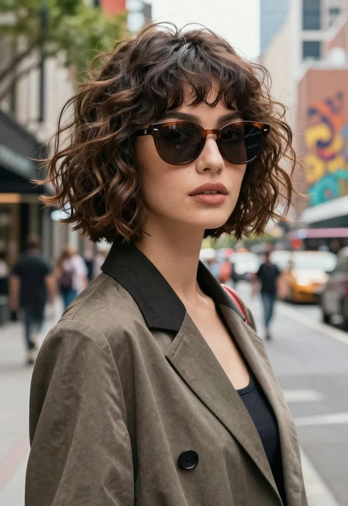 16 Layered Wavy Hair Ideas for Effortless Texture - 4. Textured Bob with Waves 1