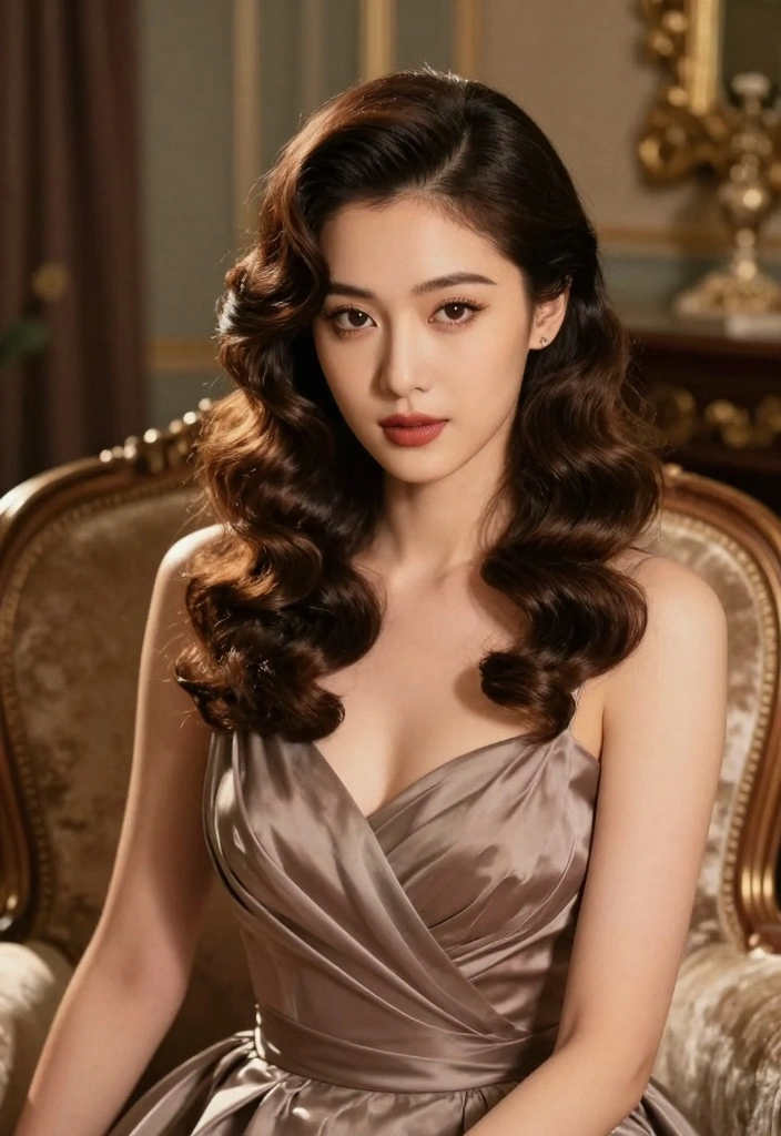 16 Layered Wavy Hair Ideas for Effortless Texture - 9. Soft Vintage Waves 1