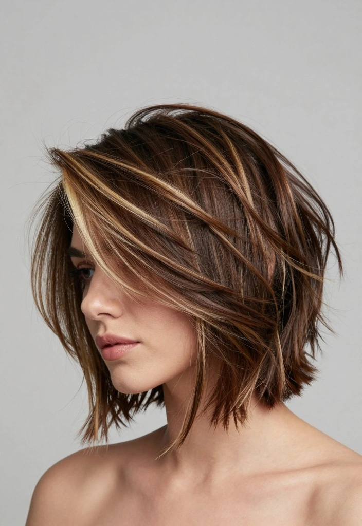 16 Medium Brown Hair With Highlights Ideas for Natural Lift - 11. Thick Chunky Highlights 1