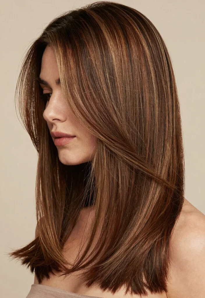 16 Medium Brown Hair With Highlights Ideas for Natural Lift - 13. Dimensional Highlights 1