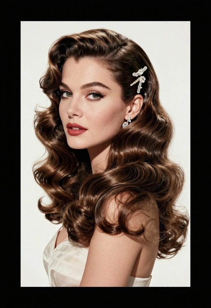 16 Pageant Hair Ideas Big Polished Glam - 5. Glamorous Side-Swept Waves 1