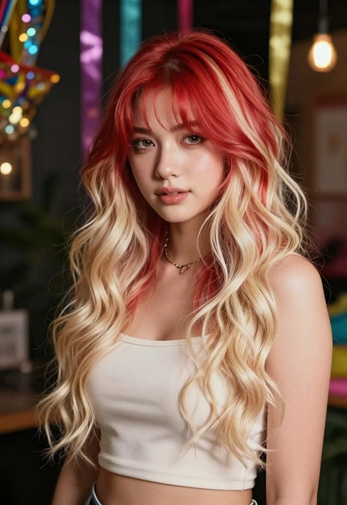 16 Red Blonde Hair Ideas for a Strawberry Glow - 11. Mixed Red and Blonde Highlights 1