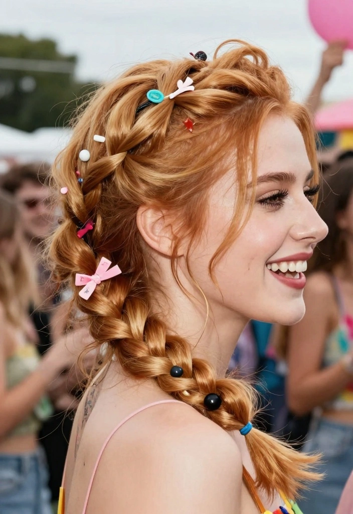 16 Red Blonde Hair Ideas for a Strawberry Glow - 14. Vibrant Red Blonde Twists 1