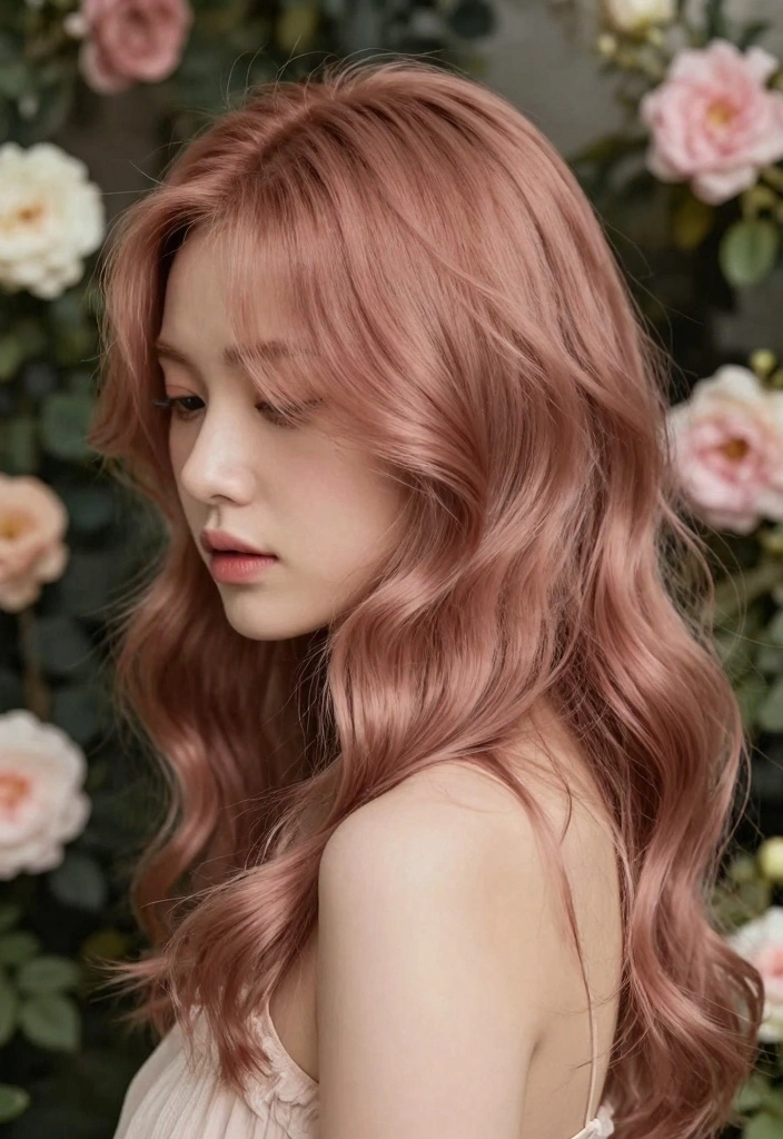 16 Red Blonde Hair Ideas for a Strawberry Glow - 5. Subtle Rose Gold Tones 1