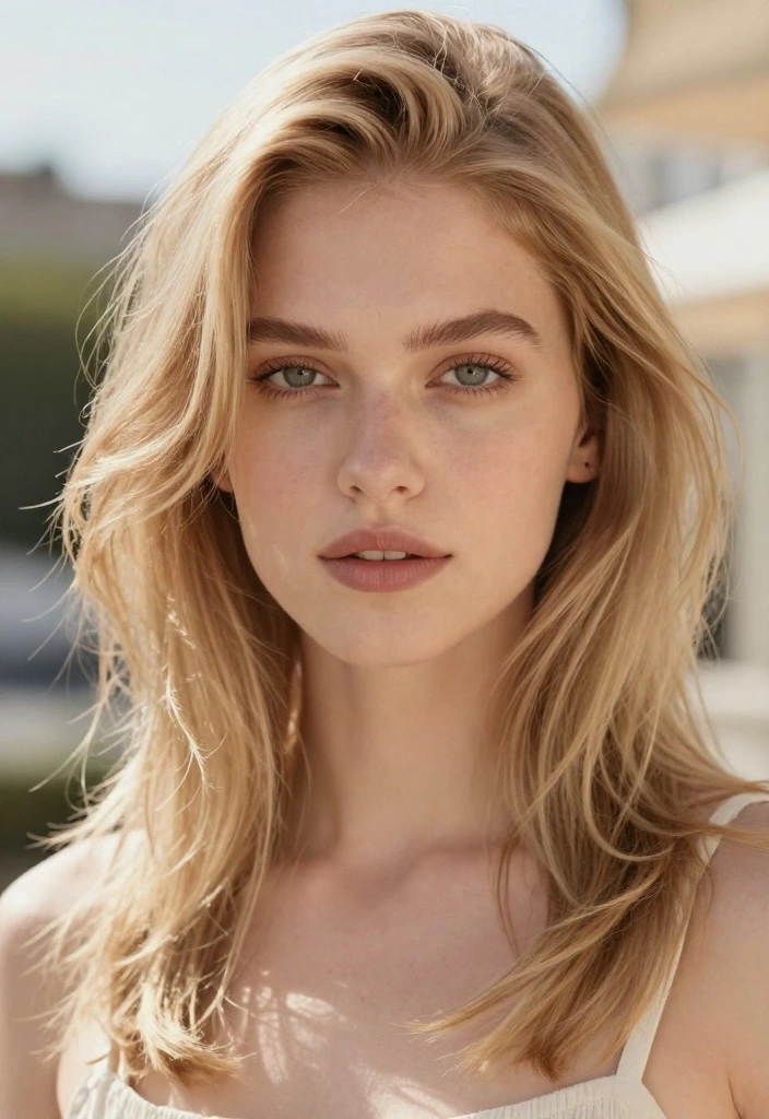 16 Red Blonde Hair Ideas for a Strawberry Glow - 7. Light Strawberry Blonde with Face-Framing Layers 1