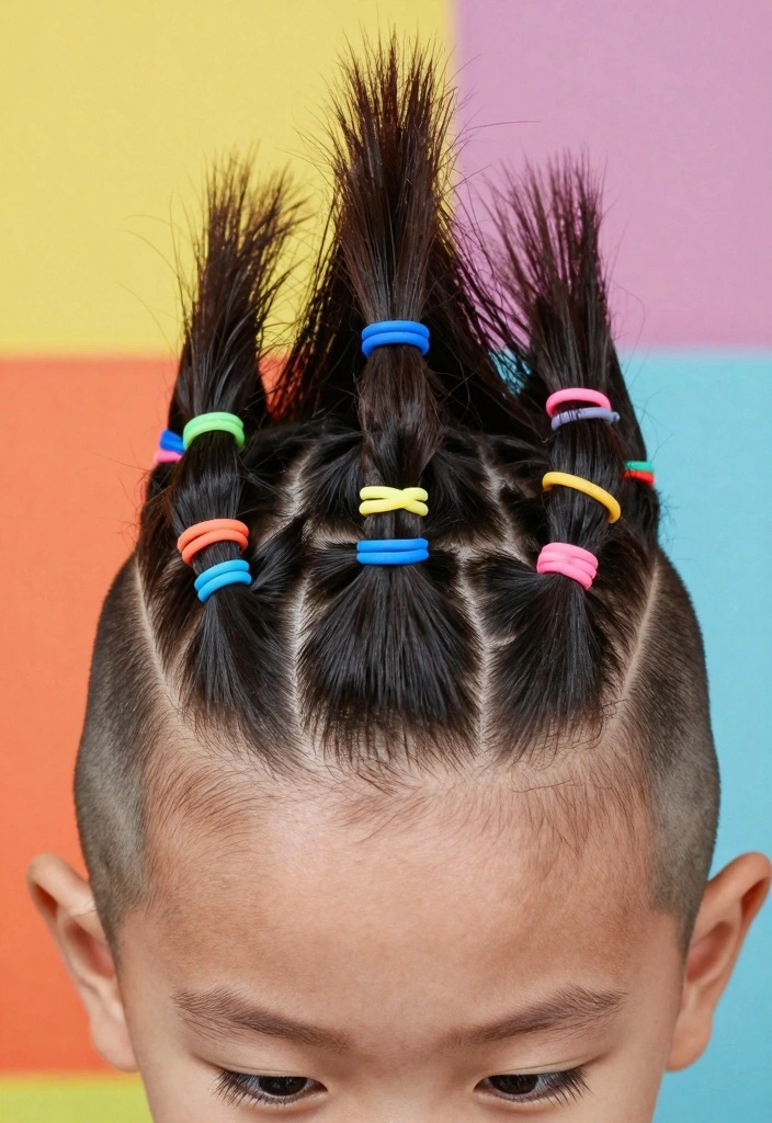 16 Rubber Band Hairstyles for Natural Hair Ideas Creative Protective - 10. Rubber Band Twisted Mohawk 1