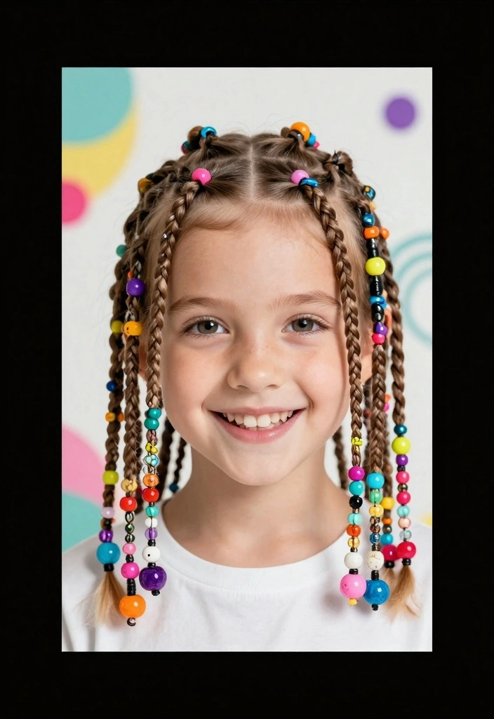 16 Rubber Band Hairstyles for Natural Hair Ideas Creative Protective - 13. Rubber Band Beaded Braids 1