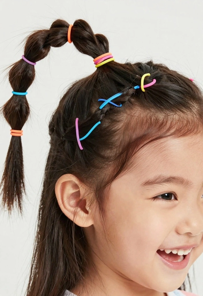 16 Rubber Band Hairstyles for Natural Hair Ideas Creative Protective - 14. Rubber Band Criss-Cross Ponytails 1