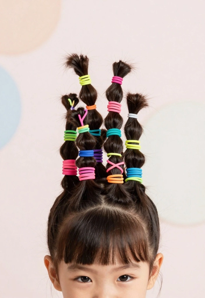 16 Rubber Band Hairstyles for Natural Hair Ideas Creative Protective - 3. Colorful Rubber Band Twists 1