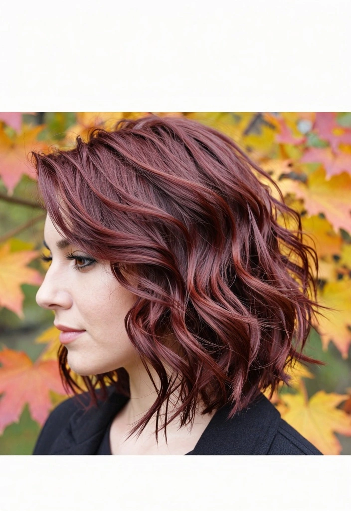 17 Fall Hair Color for Brunettes Ideas: Warm Dimension - 13. Burgundy-Brunette Blend 1