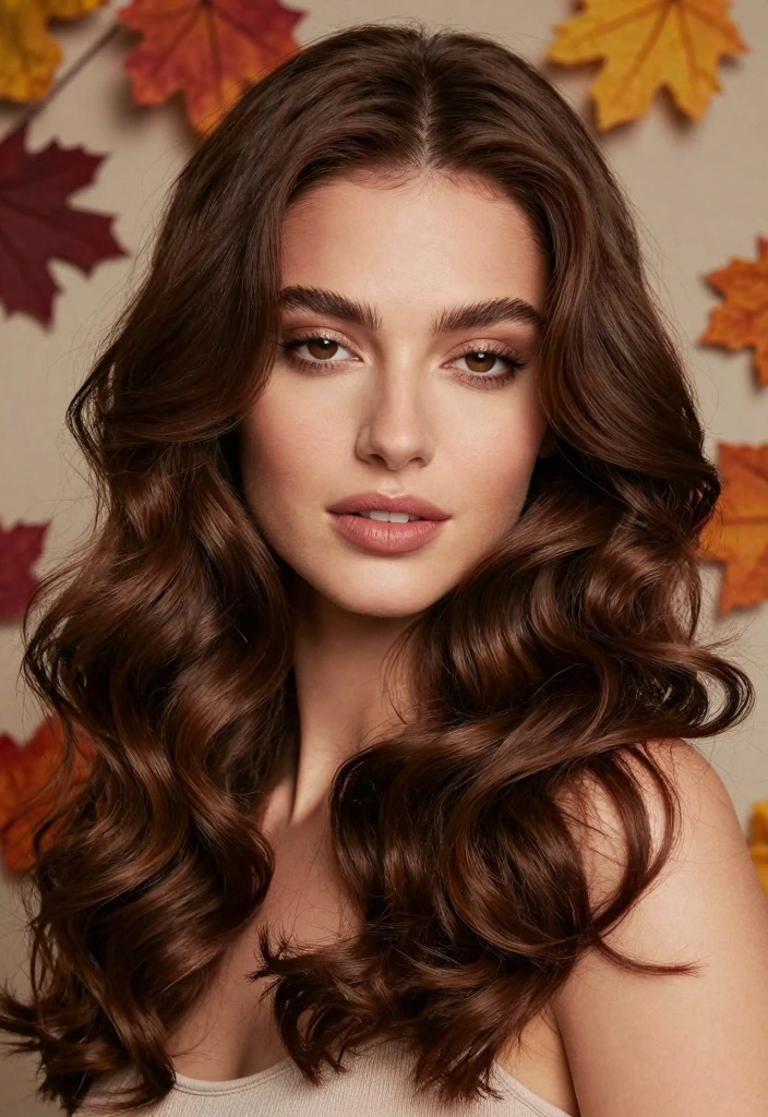 17 Fall Hair Color for Brunettes Ideas: Warm Dimension - 17. Warm Chocolate Cherry 1