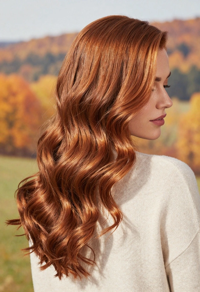 17 Fall Hair Color for Brunettes Ideas: Warm Dimension - 7. Soft Ginger Infusions 1