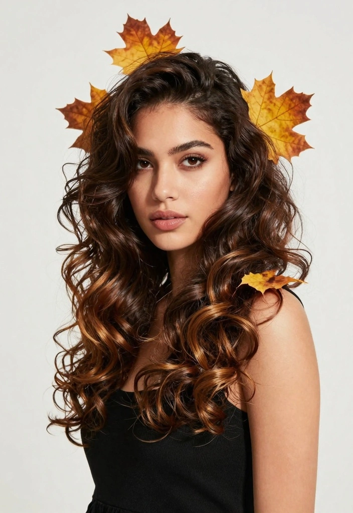 17 Fall Hair Colors Ideas Rich Seasonal Palette - 12. Dark Chocolate with Caramel Tips 1