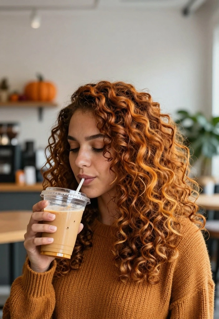 17 Fall Hair Colors Ideas Rich Seasonal Palette - 8. Pumpkin Spice Ombre 1