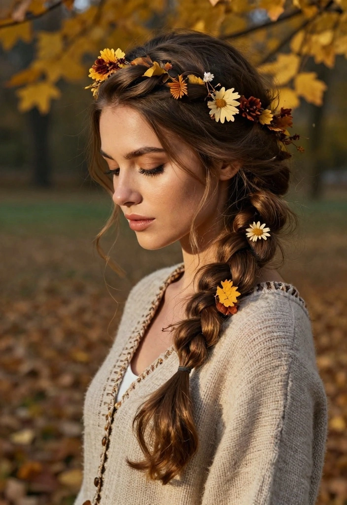 17 Fall Hair Styles Ideas Cozy Everyday Chic - 5. Crown Braid 1