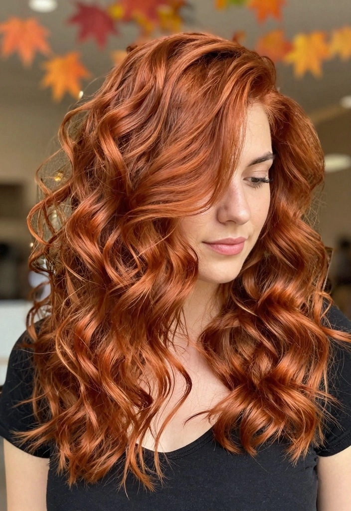 17 Fall Red Hair Color Ideas: Warm Fiery Tones for Curly Textures - 1. Spicy Copper Curls 1