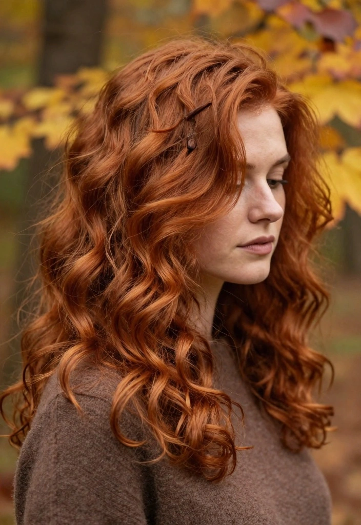 17 Fall Red Hair Color Ideas: Warm Fiery Tones for Curly Textures - 12. Rustic Red 1
