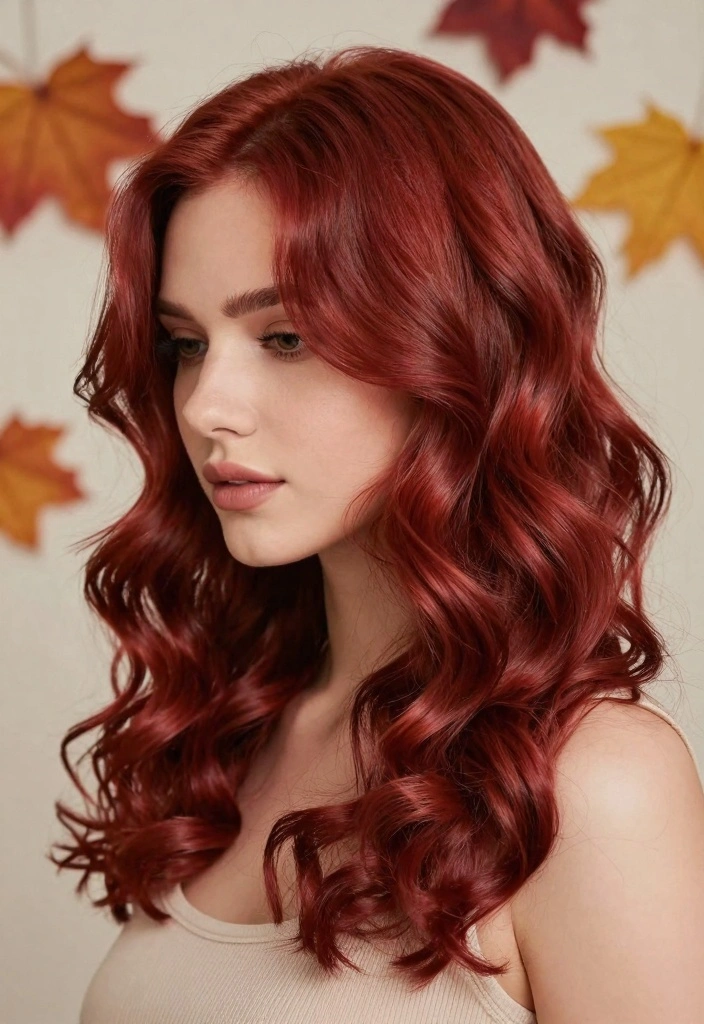 17 Fall Red Hair Color Ideas: Warm Fiery Tones for Curly Textures - 9. Raspberry Red 1