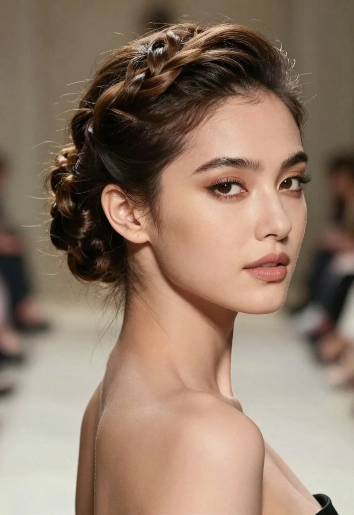 17 Hair Styles for Short Hair Ideas: Versatile Chic - 16. Twisted Updo 1