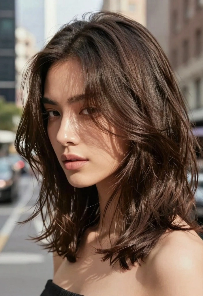 17 Hair Styles for Short Hair Ideas: Versatile Chic - 3. Textured Lob 1