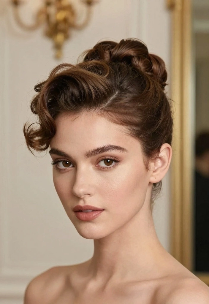 17 Hair Styles for Short Hair Ideas: Versatile Chic - 7. Vintage Roll 1
