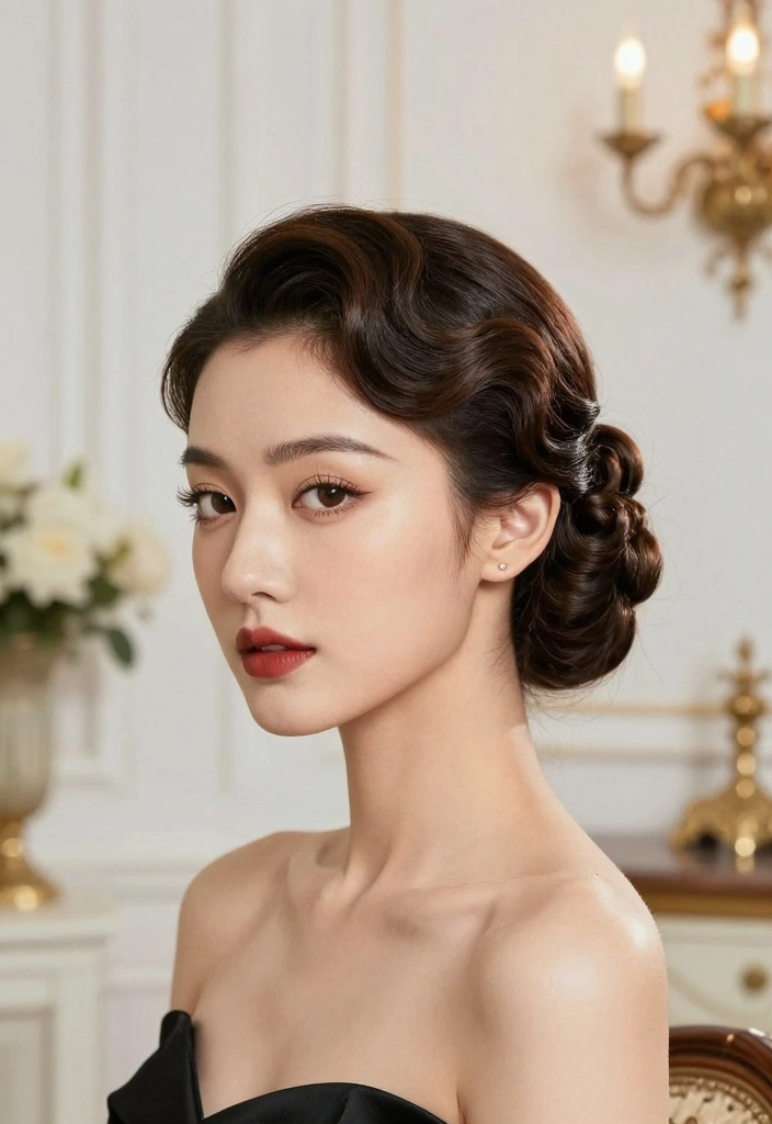 17 Hairstyles for Thin Hair Fine Over 50 Ideas for a Fuller Look - 13. The Vintage-Inspired Roll 1