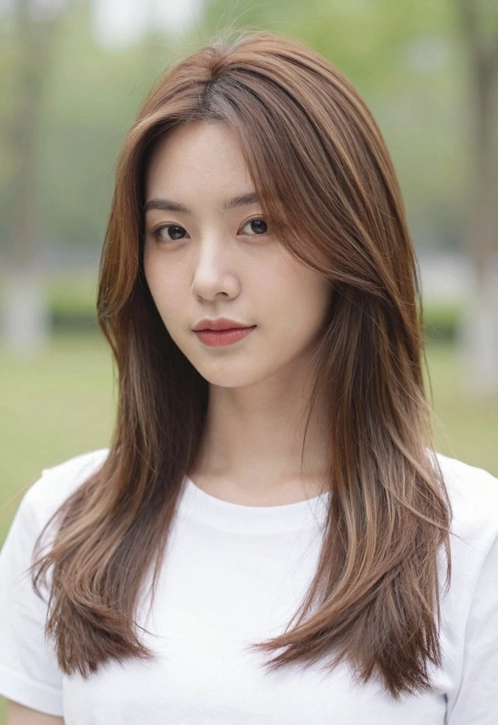 17 Korean Hair Ideas for a Clean Soft Aesthetic - 15. Subtle Color Melt 1