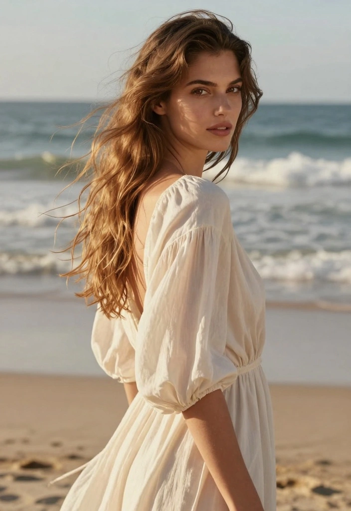 17 Long Layered Hair Ideas for Volume and Shape - 1. Beachy Waves with Long Layers 1