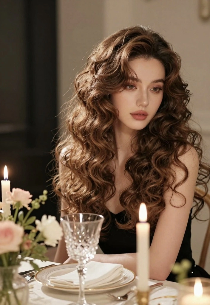17 Long Layered Hair Ideas for Volume and Shape - 2. Romantic Curls with Soft Layers 1