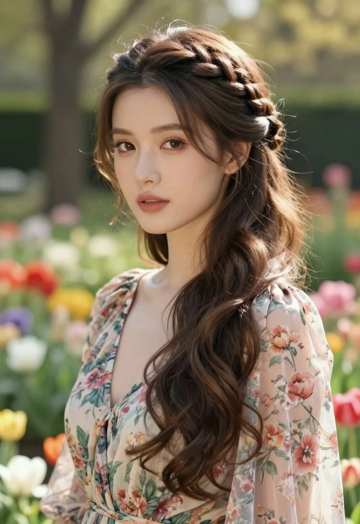 17 Long Layered Hair Ideas for Volume and Shape - 4. Braided Crown with Long Layers 1