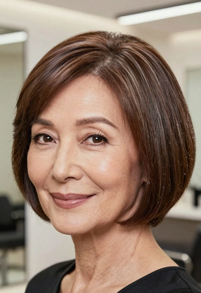 17 Older Women Hairstyles Ideas Classic Modern Blend - 1. The Timeless Bob 1